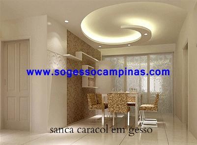 sanca caracol em gesso