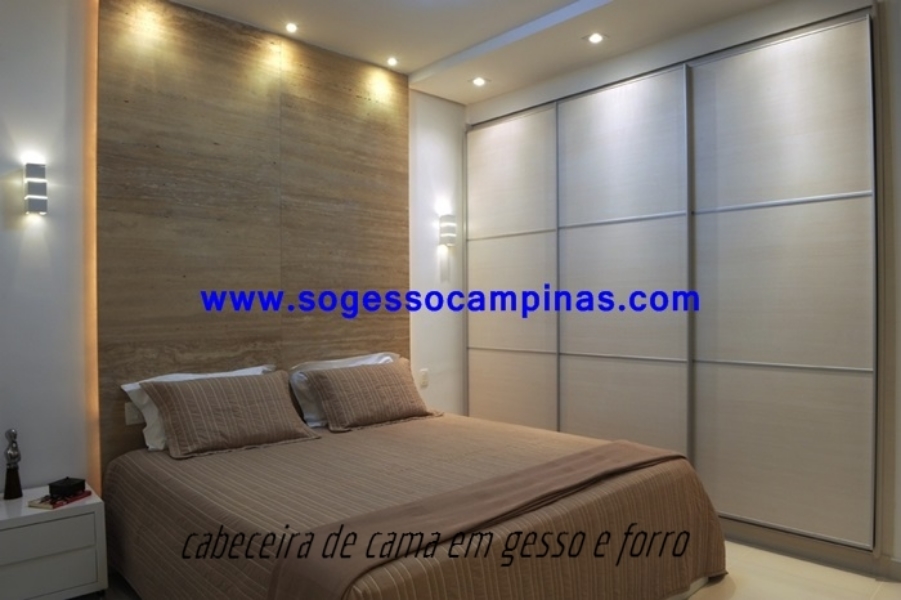 cabeceira de cama em gesso